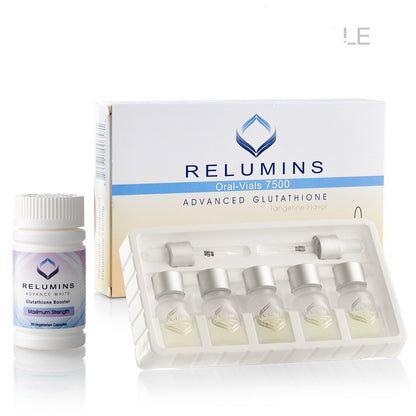Relumins Oral Vials 7500mg Sublingual Glutathione